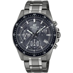 Resim Casio Efv-540dc-1cvudf Quartz Çelik Gri Siyah Kadran 10 Atm 44 Mm Erkek Kol Saati Gri 