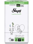 Resim Nessiworld Natural Baby Diaper 2 Pack 7 Size 40 Pieces 