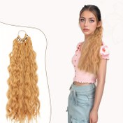 Resim Kadınlar için Su Dalgası saç tokası-In Ponytail Peruk, Günlük Giyim için Sentez Isı Dirençli Saç Parçası, Tam Hacim Temel Stili, Tüm Kullanıcılar için Uyarlanabilir Tüm Azizler Günü 