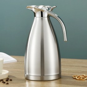 Resim Yunboo 304 Çelik Isı Saklama Potu Ev Kullanıma Su/kahve Hazırlama 2l, Logo, 1.5l Soğuk Su Potu, Dayanıklı Ve Pratik 