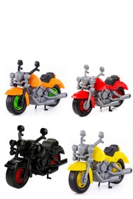 Resim Pofika Turuncu Motorsiklet Dev Boy Oyuncak 30 Cm Uzunluk 20 Cm Yükseklik 1 ADET 