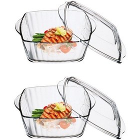 Resim Paşabahçe 2 li kare kapaklı borcam tencere seti 4 prç.59039 