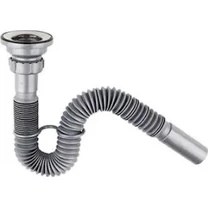 Resim Donau Lüx Krom Körüklü Lavabo Sifonu 