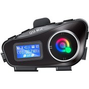 Resim Gatherco Q58-max Motosiklet Kaskı İnterkom Bluetooth Kulaklık Mp3 Müzik Paylaşımı 2 Kişilik 500m İnterkom Sabit Kablolu 