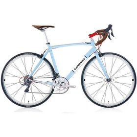 Resim Carraro Mıglıa Retro Yol Yarış Bisikleti 28 Jant 52 Kadro V Fren 16 Vites Açık Mavi Beyaz Kırmızı Mavi Beyaz Kırmızı 