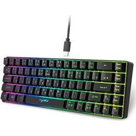 Resim Maiyame Taşınabilir 68 Tuşlu Rgb Oyun Klavyesi, Ergonomik Tasarım, Siyah/beyaz Seçenekli, Usb Bağlantılı 