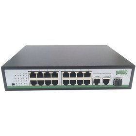 Resim Gabble Gab-p162mgs 10/100m 16 Port Poe Switch + 2x1000m Uplınk + 1xsfp 260w 