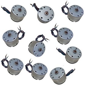 Resim 10 Adet 30cm Kablo Lehimli 6v Dc Motor Hobi Oyuncak Elektrik Deney Motoru 