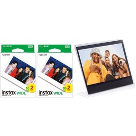 Resim Fujifilm Instax Wide 40'lı Film ve Pleksi Çerçeve 