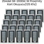 Resim SARKEY 25 Adet Sr-200 Metal, Dış Ortam (ıp68), Stand Alone, Şifreli, Proxmty Kart Okuyucu (125 Khz) 