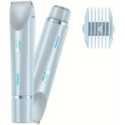 Resim Xuweiwei Mavi Nıj 2'si 1 Arada Çift Başlı Kadın Elektrikli Ağda Makinesi Islak Kuru Bikini Yüz Bacak 