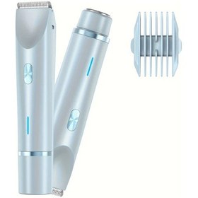 Resim Xuweiwei Mavi Nıj 2'si 1 Arada Çift Başlı Kadın Elektrikli Ağda Makinesi Islak Kuru Bikini Yüz Bacak 