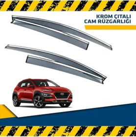 Resim Point Hyundai Kona Mügen Cam Rüzgarlığı ( Nikelajlı ) 2015 - 2021 Arası 4 Lü Set 