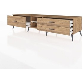 Resim Kronos Tv Ünitesi Tek Raflı 3 Çekmeceli 220x59x51 Çam-aytaşı/çam Aytası/atlas Çam - Atlas Çam 