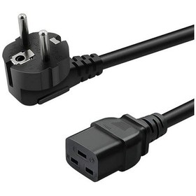 Resim 2 Metre 3x1.5mm² C19 To Schuko Güç Kablosu Iec Uzatma Power Kablosu 