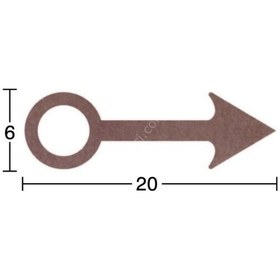 Resim Yuvarlak Ok Ahşap Obje 18 Mm 