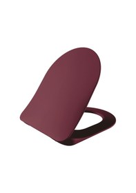 Resim Creavit Duck Duroplast Yavaş Kapanan Klozet Kapağı Mat Berry Bordo 