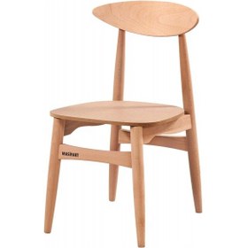 Resim Masifart Tristus Mabel 2 Sandalye Cilasız Ham Ham 