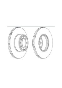 Resim Ferodo Fcr321a Arka Fren Dısk Aynası Havalı Daıly Iı 09 / 02 Daıly Iıı 05 / 06 Tasıma Kapasıtesı: 3450 / 3950 Kg 