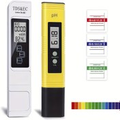Resim Digital PH Metre & TDS Test Cihazı Kombinasyon Seti - 0.01 Çözünürlük, EC, GH, KH, GPMGH pH Prob ile 4'ü 1 Arada Su Kalitesi Test Seti Havuz, Akvaryum, Hidroponik, RO Sistemleri için - Çok Renkli Prob Tutucular Dahil 