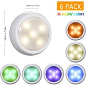 Resim Tomshine Uzaktan Kumanda İle Kabine Işıkları Çok Renkli 6 Adet Çok Renkli 