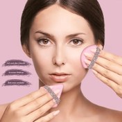 Resim 3 adet Lüks Elmas Üçgen Toz Püskülü - Yüz Yumuşak Makyaj Püskülü - Velur Ayar Toz Püskülü - Gevşek Toz Mineral Toz Vücut Tozu Islak Kuru Kozmetik Temel Blender Sünger - Alt Gözler için Uygun - Tüm Beyaz Türler için Uygun - Güzellik Temel ve Yeniden Kullanılabilir 
