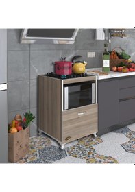 Resim Kenzlife ocak dolabı demi crd 85*60*57 mutfak modül mini fırın ankastre ocak için 