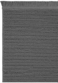 Resim Cool Halı Curly 1120 Antrasit Halı Yolluk Bukle Salon Halısı Hol Koridor Halısı Dokuma Makine Halısı 