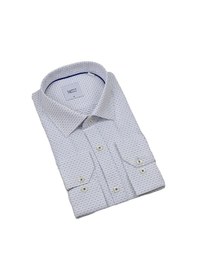 Resim Erkek Klasik Puantiyeli Uzun Kol Gömlek 3706 Bgl-st04395 Lacivert 