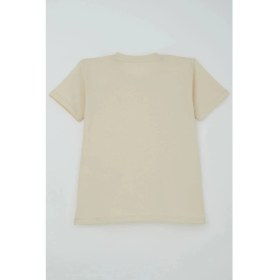 Resim Breeze Erkek Çocuk Tişört Basic 9-14 Yaş, Krem 