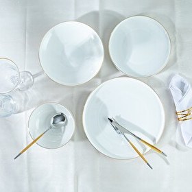 Resim Aryıldız Bone Porselen 24 Parça 6 Kişilik Yemek Takımı 