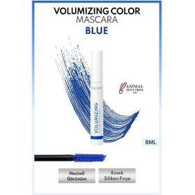 Resim Note Cosmetics Volumizing Color Hacim Ve Uzatma Etkili Renkli Maskara Mavi 