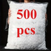 Resim 500 Adet MDUG Yeniden Kullanılabilir Esnek Gıda Saklama Kapakları - Plastik Streç ve Folyo Alternatifi, Kalınlaştırılmış Yarı Saydam Mutfak & Buzdolabı Kapakları, Toz Geçirmez Çok Renkli Kase & Tabak Sızdırmazlık Filmi, Pakette Yazılabilecek Şeffaf Gıda Kapakları 