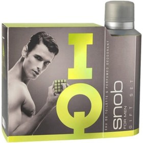 Resim Snob Iq Yeşil Erkek Parfüm Seti 100 ml Edt + 150 ml Snop Deodorant 