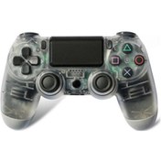 Resim Yifomall Ps4 Ve Pc Uyumlu Kablolu Titreşimli Oyun Kolu - Transparan Beyaz, Dijital Analog Fonksiyonlu, Ergonomik Tasarım, 2.2m Kablo 