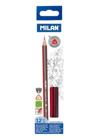 Resim MILAN 071230312 GRAPHITE HB 133 KURŞUN KALEM 12Lİ 