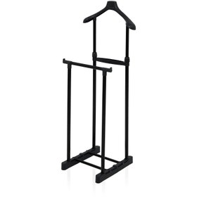 Resim Mynila Çiftli Dilsiz Uşak Elbise Askısı - Siyah 