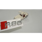 Resim Audi RS6 Bagaj Krom ABS 3M 3D Yazı Logo Amblem Orjinal ürün ORJİNAL ÜRÜN AYNI GÜN ÜCRETSİZ KARGO