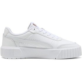 Resim Puma Carina Mia Kadın Beyaz Sneaker Ayakkabı 40263706 Beyaz 