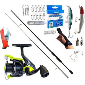 Resim Okuma Fın Chaser 4000 240cm 20-40gr Remixon Double Black Rapala Maket Balık Spin Olta Takımı Seti 