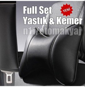 Resim Skoda Octavia I A4 Koltuk Başlığı Emniyet Kemer Kılıfı Siyah (420155428) 
