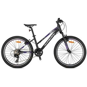 Resim Kron Xc 75-v Fren 20 Jant 5-9 Yaş Kız Çocuk Bisikleti Mat Siyah-mor-gri Siyah - Mor - Gri 