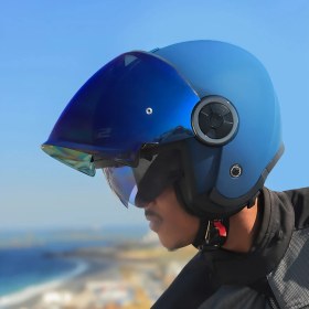 Resim Ls2 Classy Mat Navy Mavi Kask Mavi Cam 