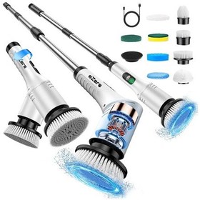 Resim Ezere Spinpro 9-in-1 Teleskopik Şarjlı Dijital Temizlik Fırçası 