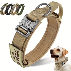 Resim Askeri Sınıf Taktik Köpek Tasması - Orta ve Büyük Köpekler için Ağır Hizmet Tipi Tasması - En Üst Kontrol ve Konfor Sağlar 