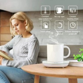 Resim PremiumPort 55°c Sabit Sıcaklıkta Seramik ve Cam Kupa Isıtıcı 