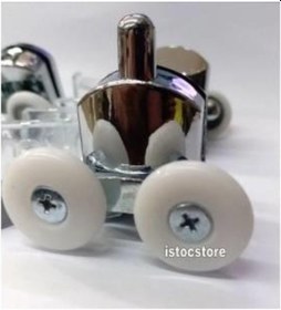 Resim Cam Duş Kabin Tekerleği 8'Li Rulman Set Duşakabin Tekerlek Takımı Gri 