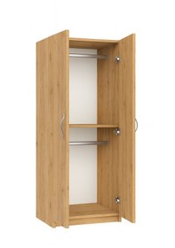 Resim Sahar Giyinme Dolabı - Çok Amaçlı Dolap - Gardırop 60 Cm-2 Kapaklı Atlantik Çam 