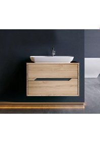 Resim Orka Galia 80 Cm Mdf Legnano Banyo Dolabı Alt Modül Ve Lavabo Çok Renkli 