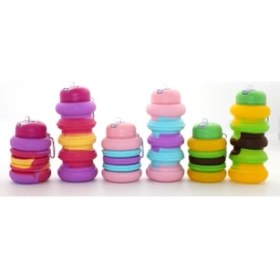 Resim Katlanabilir Portatif Silikon Su Şişesi 500 ml Model 3 